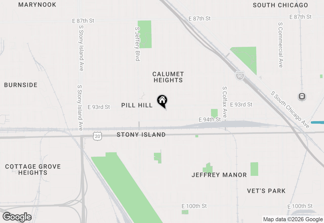 Map of 9319 S Merrill Avenue, Chicago, IL 60617