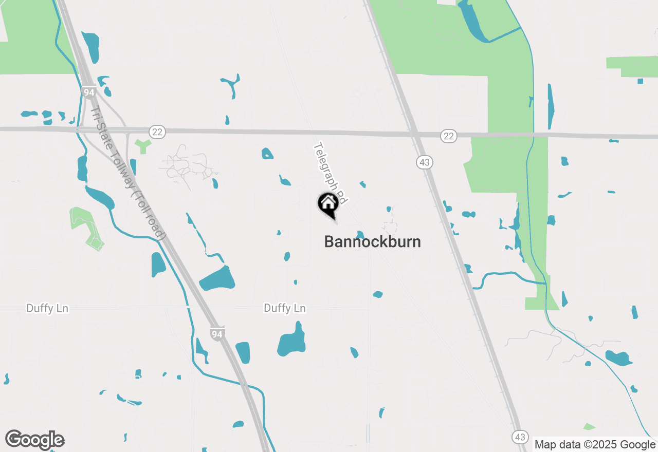 Map of 2 High Terrace Lane, Bannockburn, IL 60015