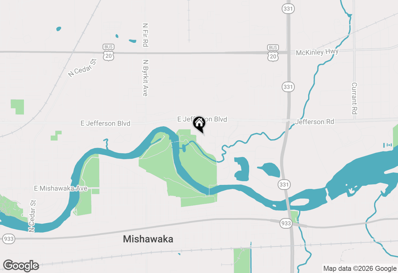 Map of 1201 Shanower Drive, Mishawaka, IN 46545