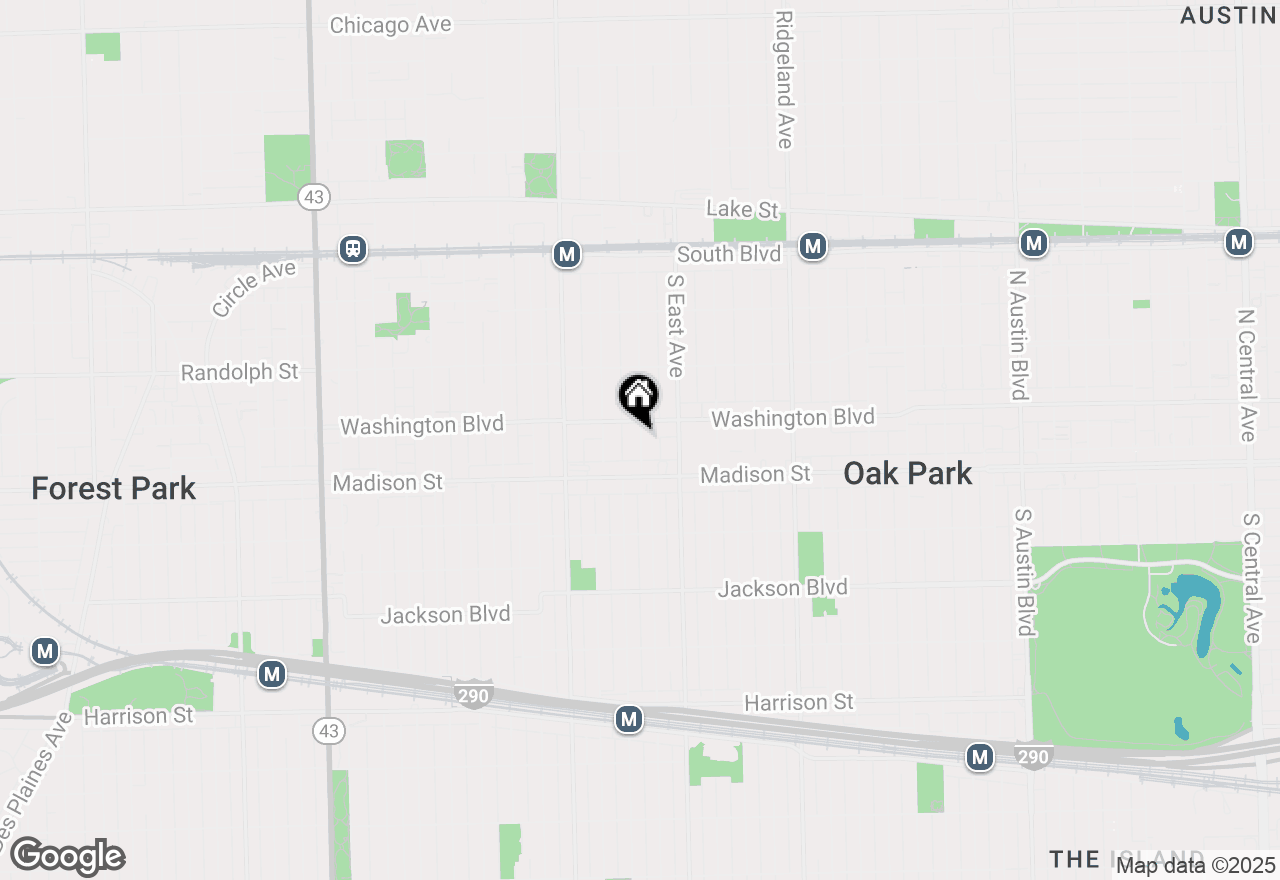 Map of 429 Wesley Avenue #301, Oak Park, IL 60302