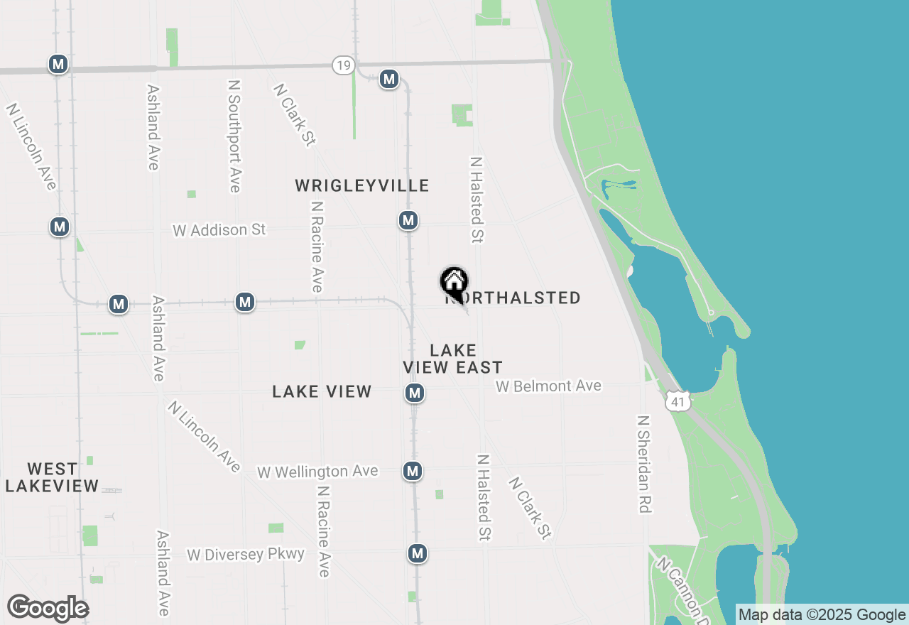 Map of 835 W Roscoe Street #2E, Chicago, IL 60657