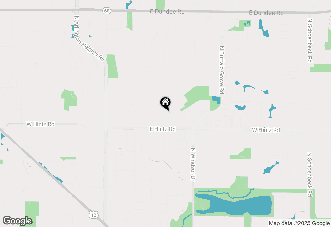 Map of 2734 N Dryden Place, Arlington Heights, IL 60004