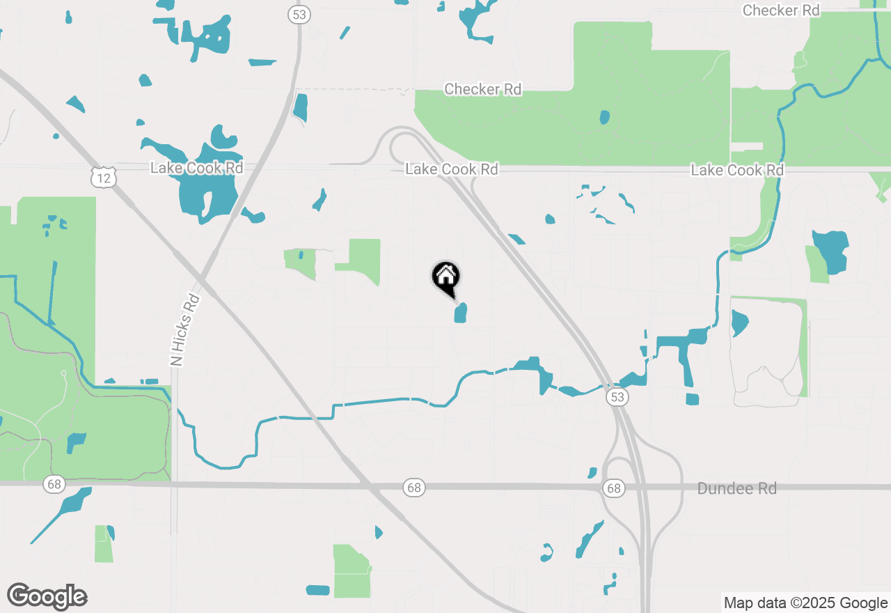 Map of 10 E Heritage Court, Arlington Heights, IL 60004