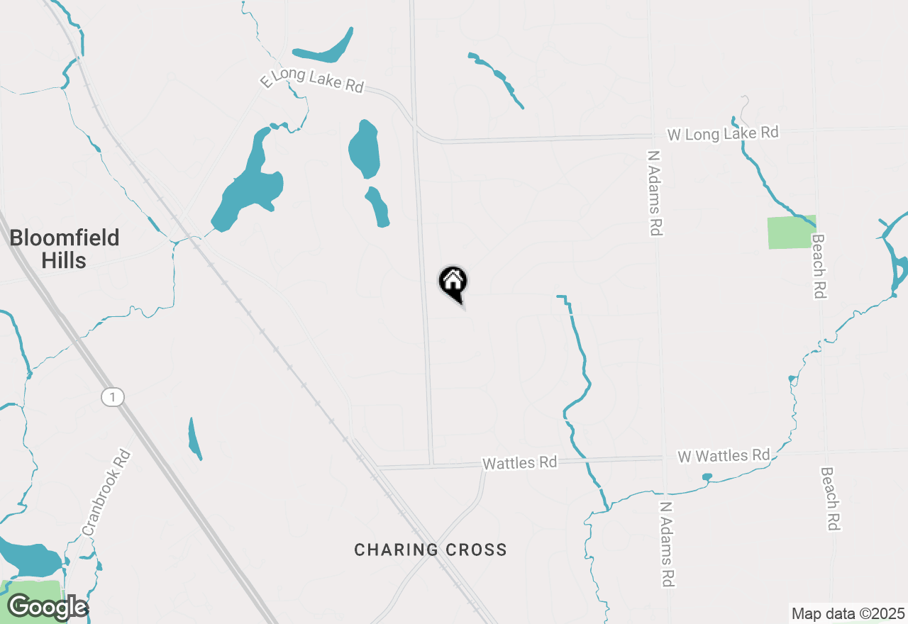 Map of 433 Whippers In Court, Bloomfield Hills, MI 48304