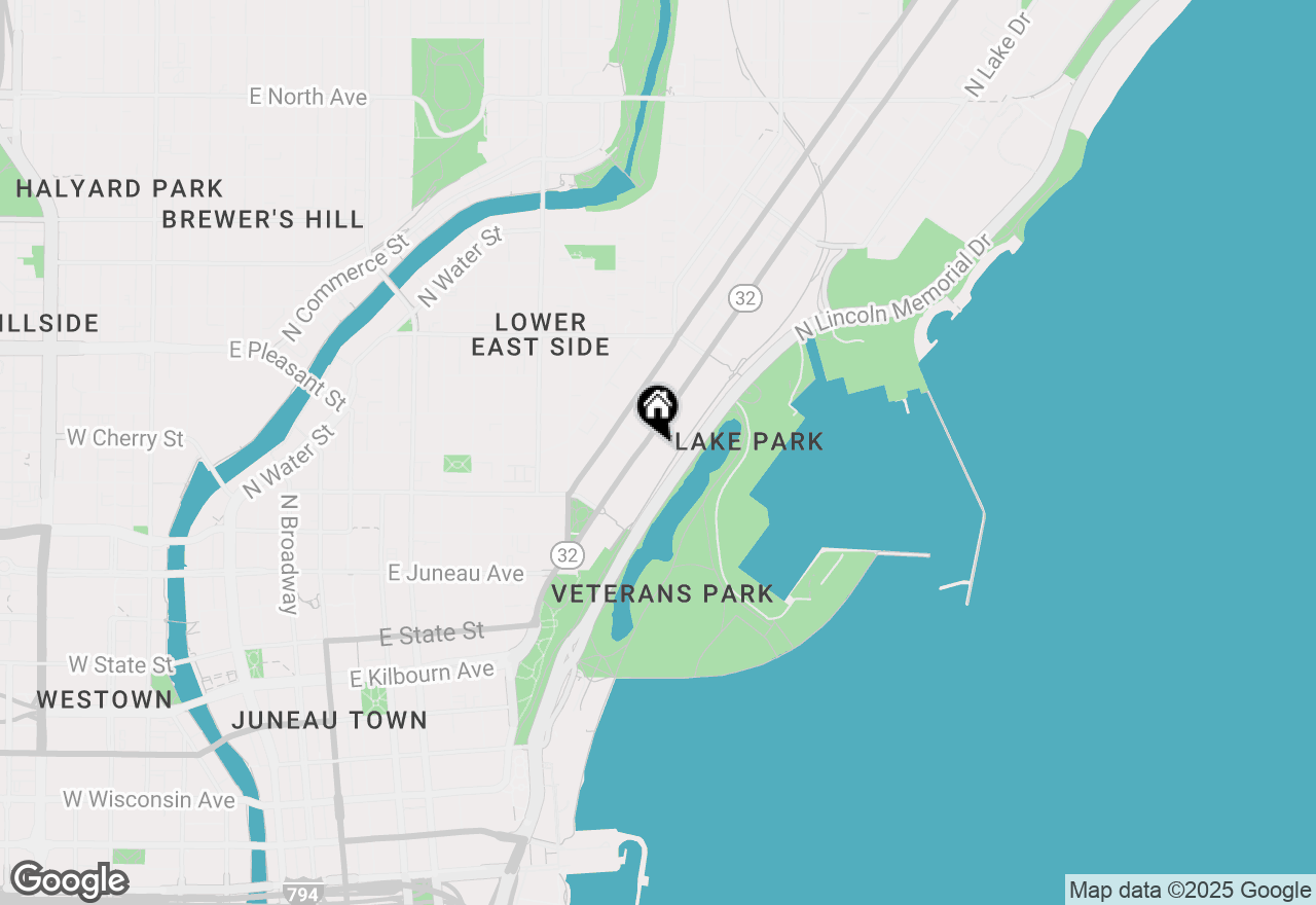 Map of 1522 N Prospect Ave #1104, Milwaukee, WI 53202
