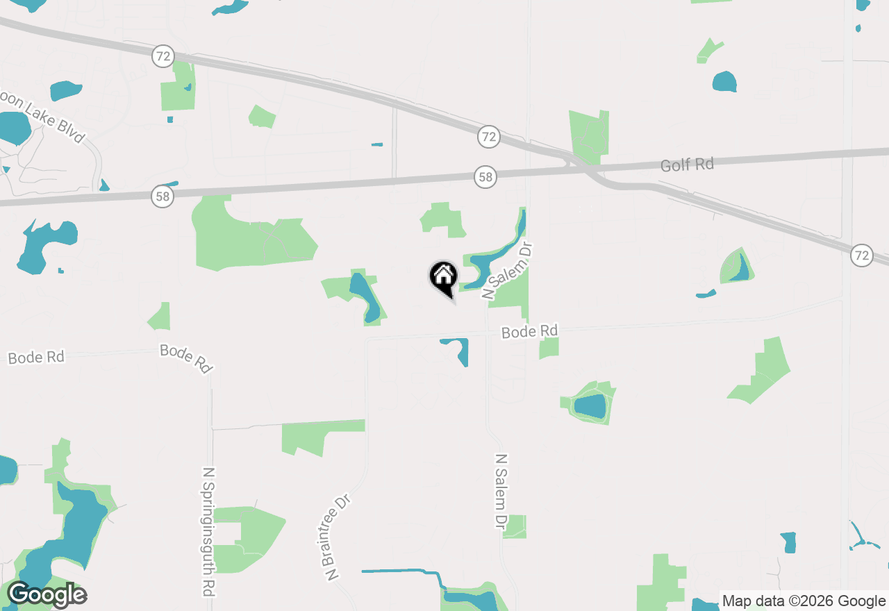 Map of 1021 Warwick Circle S, Hoffman Estates, IL 60169