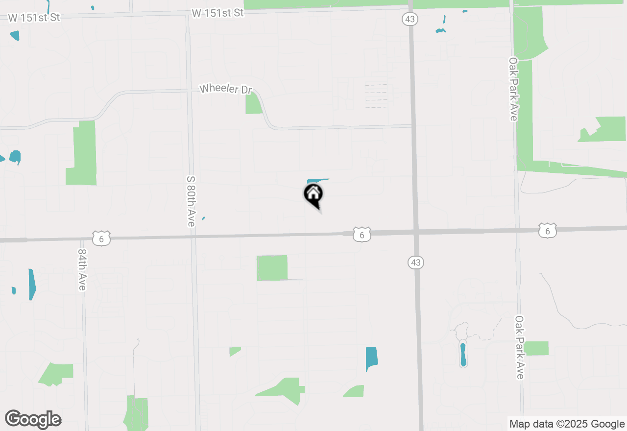 Map of 15801 S 76th Avenue #3B, Orland Park, IL 60462