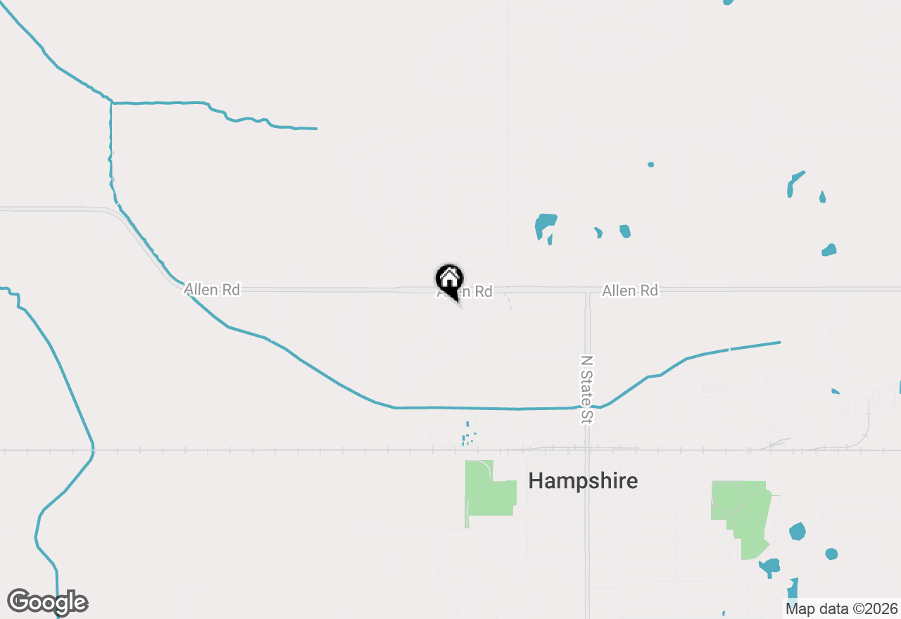 Map of 450 Cardinal Way, Hampshire, IL 60140