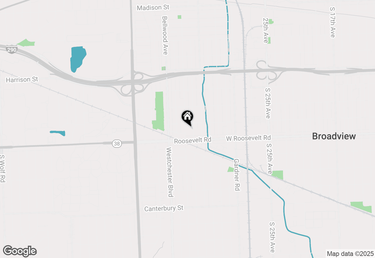 Map of 1119 Newcastle Avenue, Westchester, IL 60154