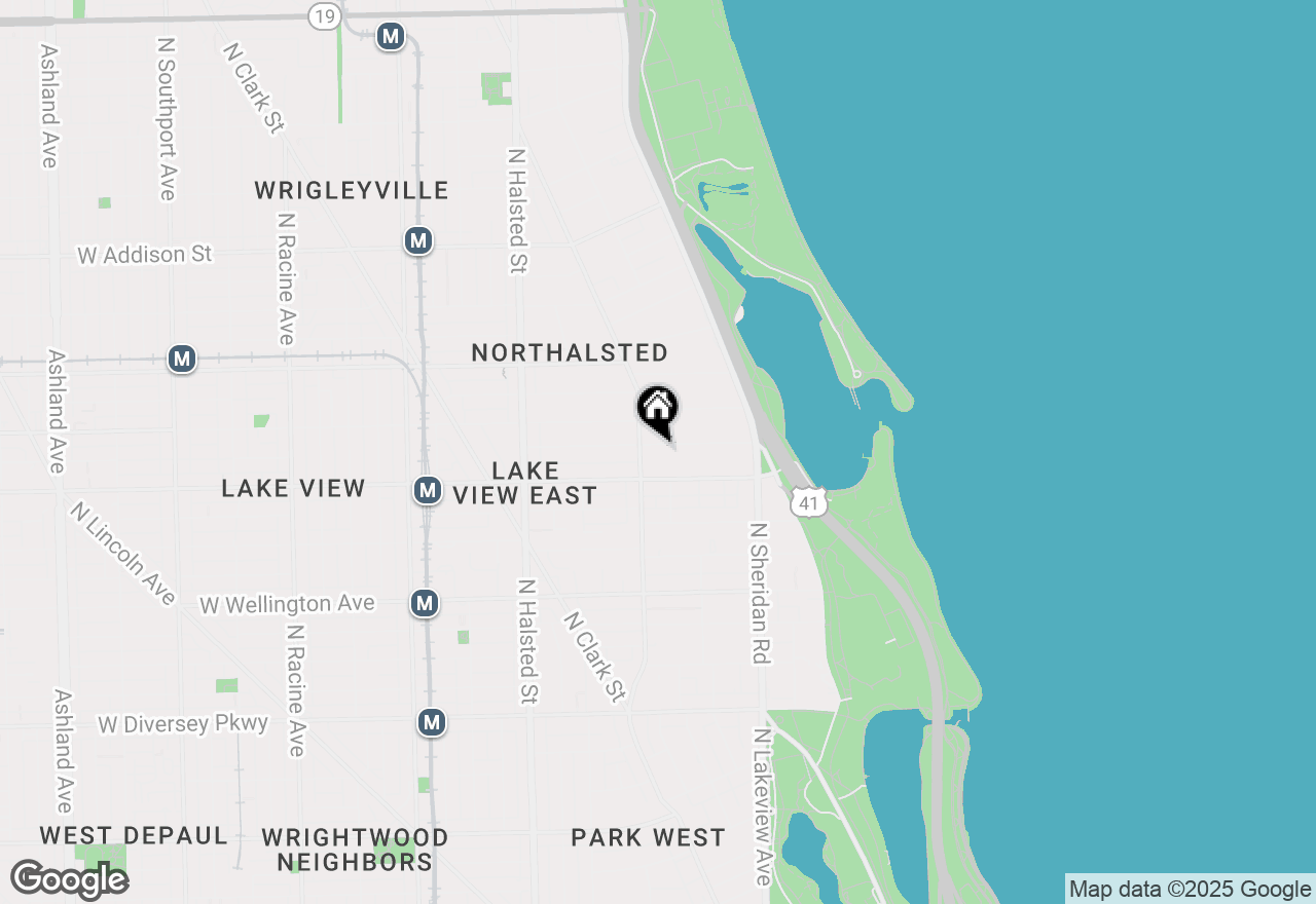 Map of 545 W Melrose Street #3, Chicago, IL 60657