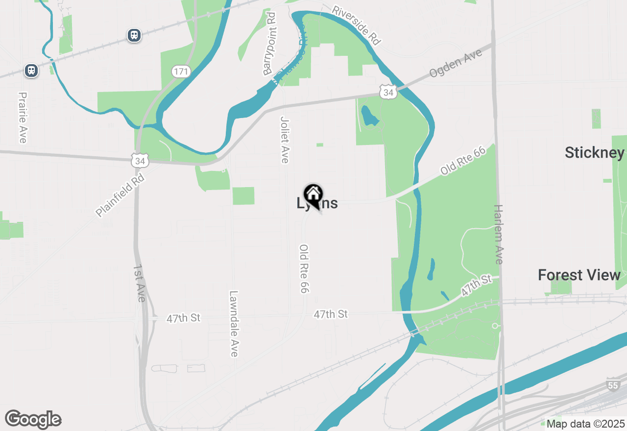 Map of 4322 Amelia Avenue, Lyons, IL 60534