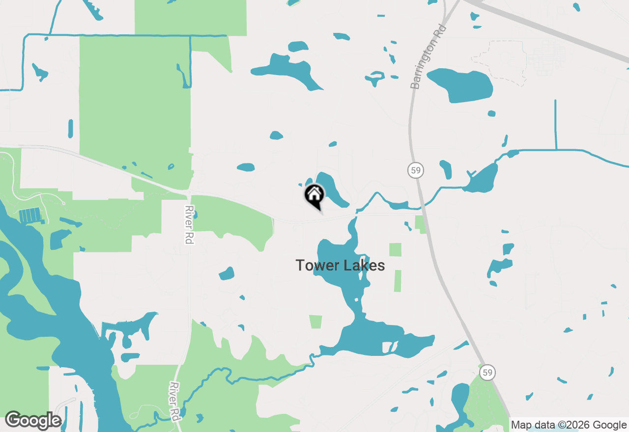 Map of 806 Roberts Road, Tower Lakes, IL 60010