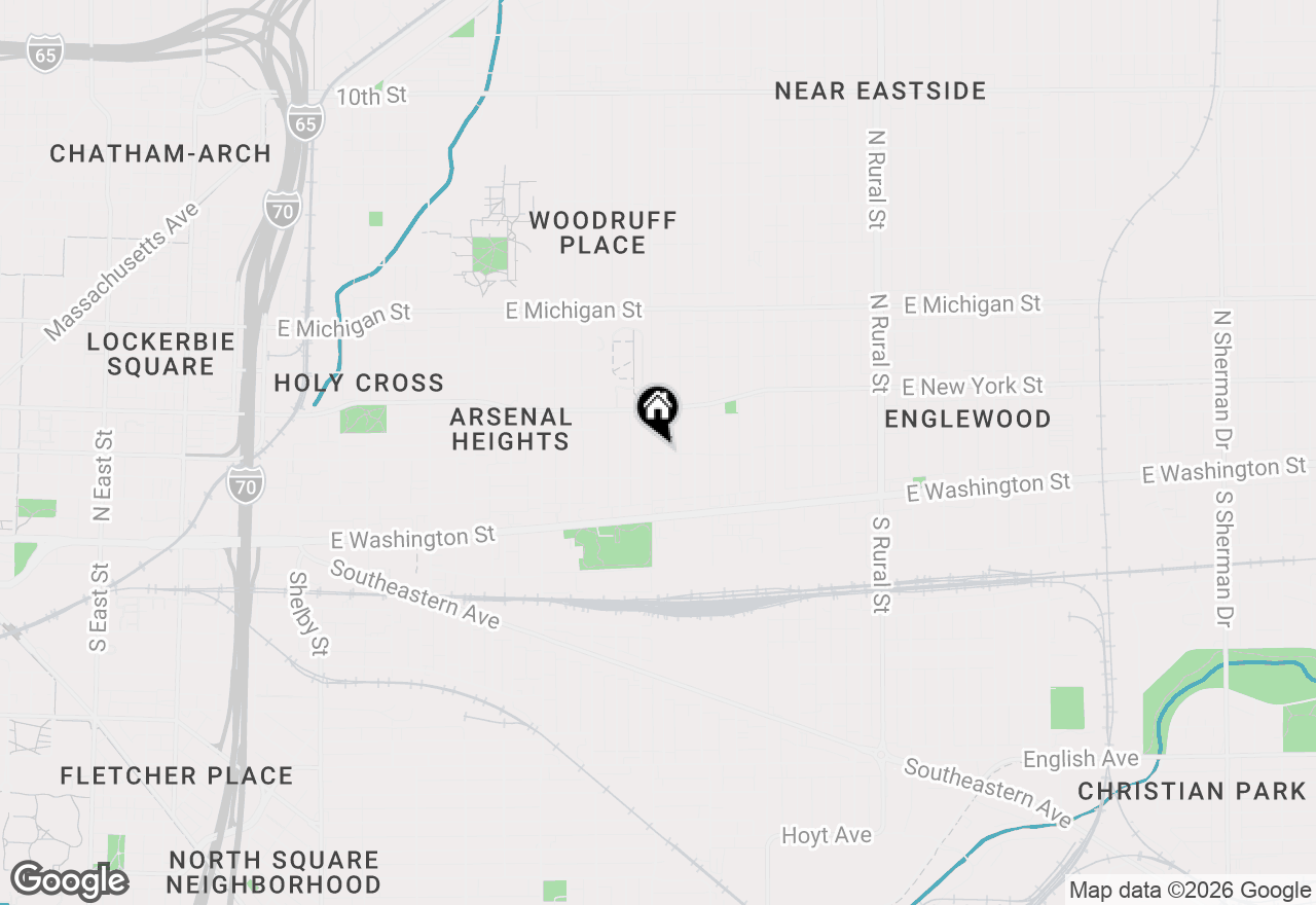 Map of 202-204 N Hamilton Avenue, Indianapolis, IN 46201