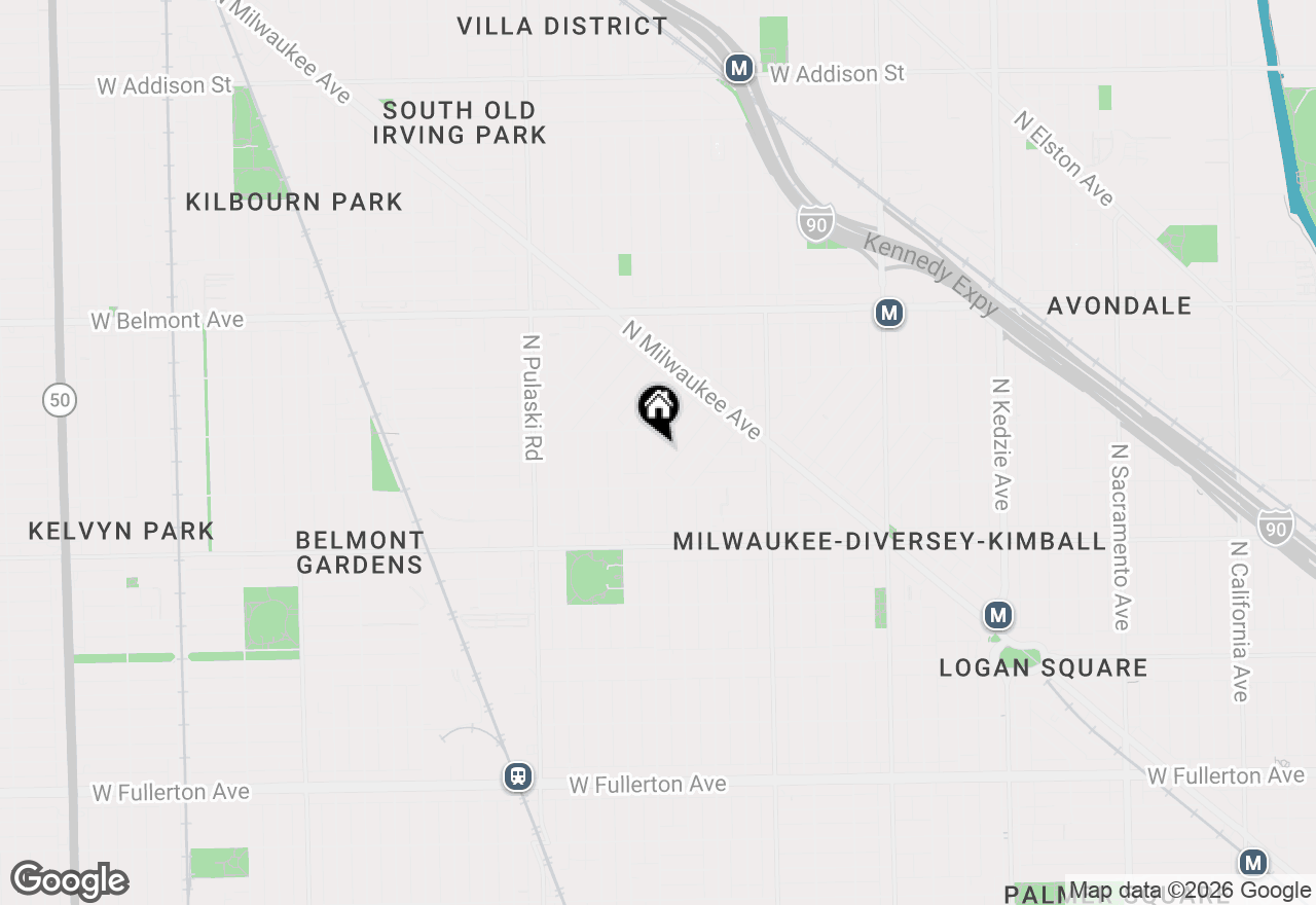 Map of 2939 N Hamlin Avenue, Chicago, IL 60618
