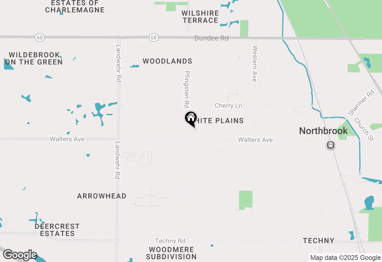 Map of 1341 Pfingsten Road, Northbrook, IL 60062
