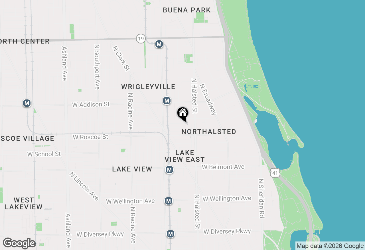 Map of 846 W Newport Avenue #1S, Chicago, IL 60657