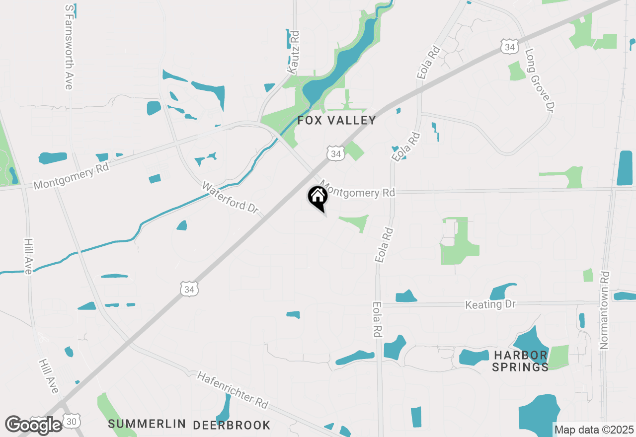 Map of 2280 Bannister Lane, Aurora, IL 60504