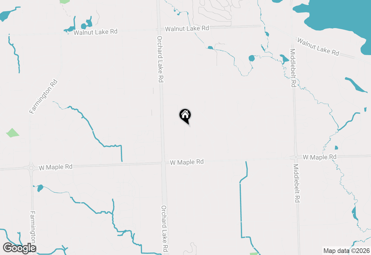 Map of 6207 Nicholas Drive, West Bloomfield, MI 48322