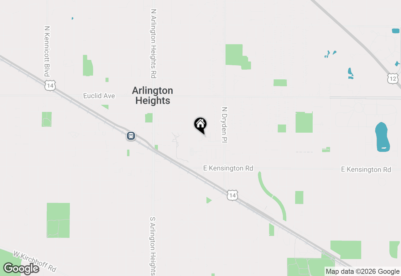 Map of 185 N Hickory Avenue, Arlington Heights, IL 60004