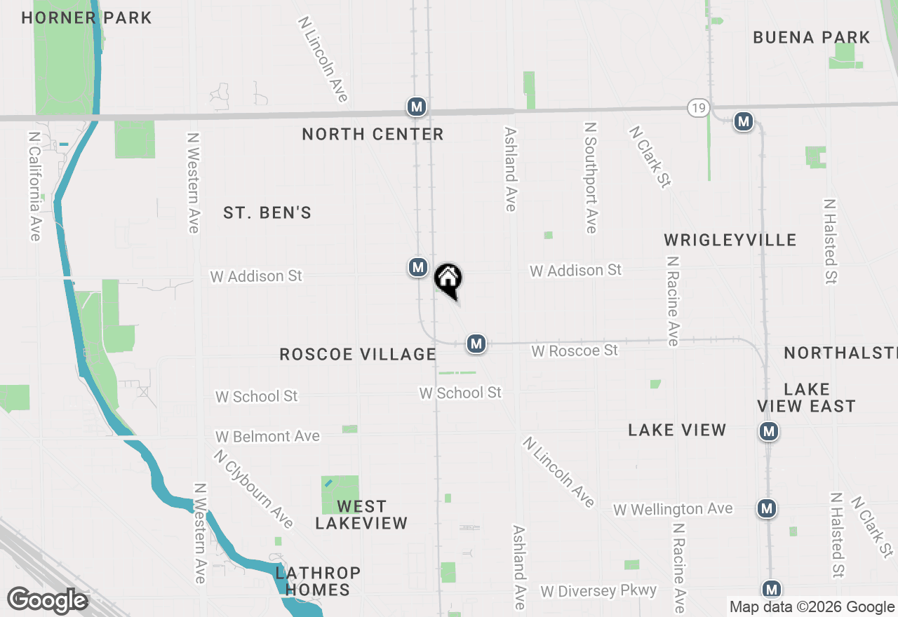 Map of 1740 W Cornelia Avenue #203, Chicago, IL 60657