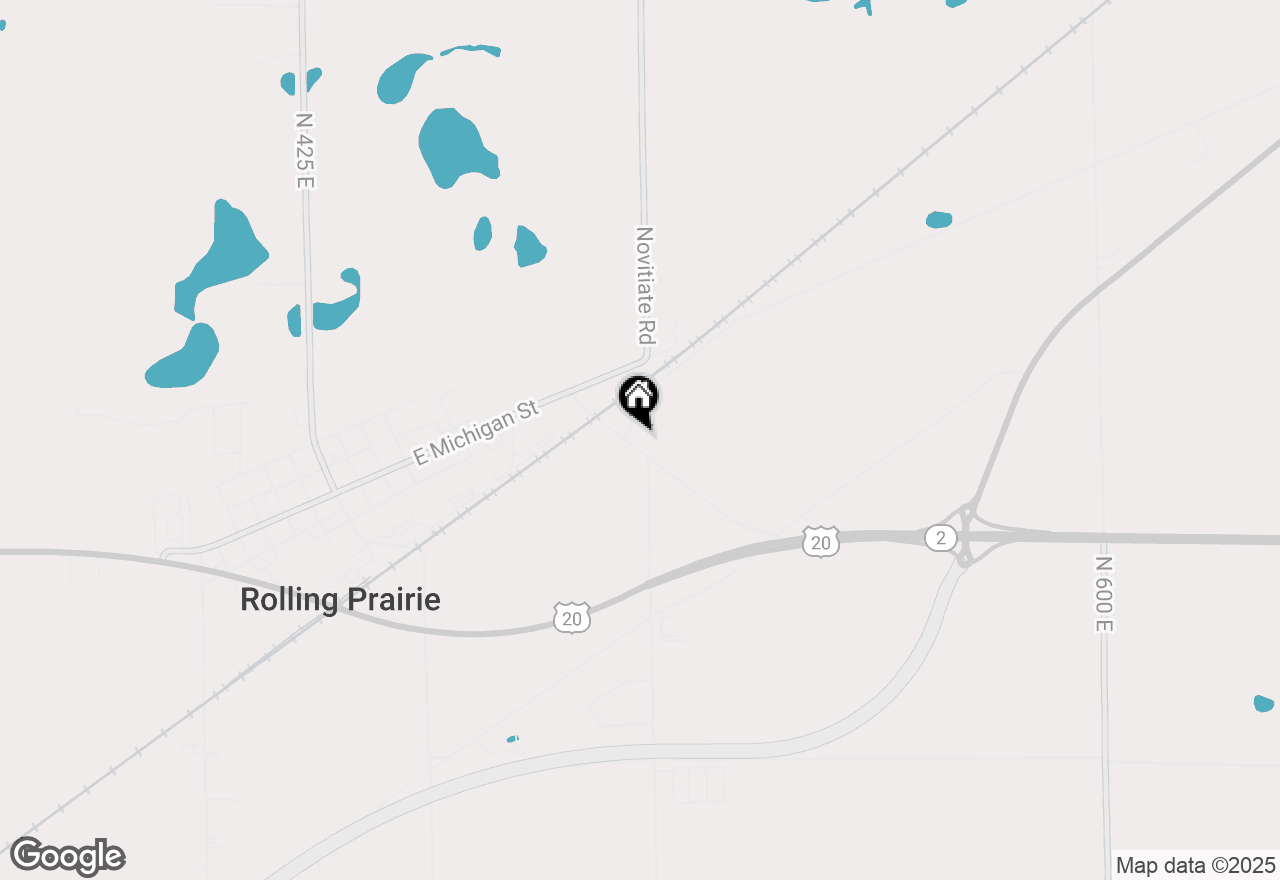 Map of 4812 E Bootjack Road, Rolling Prairie, IN 46371