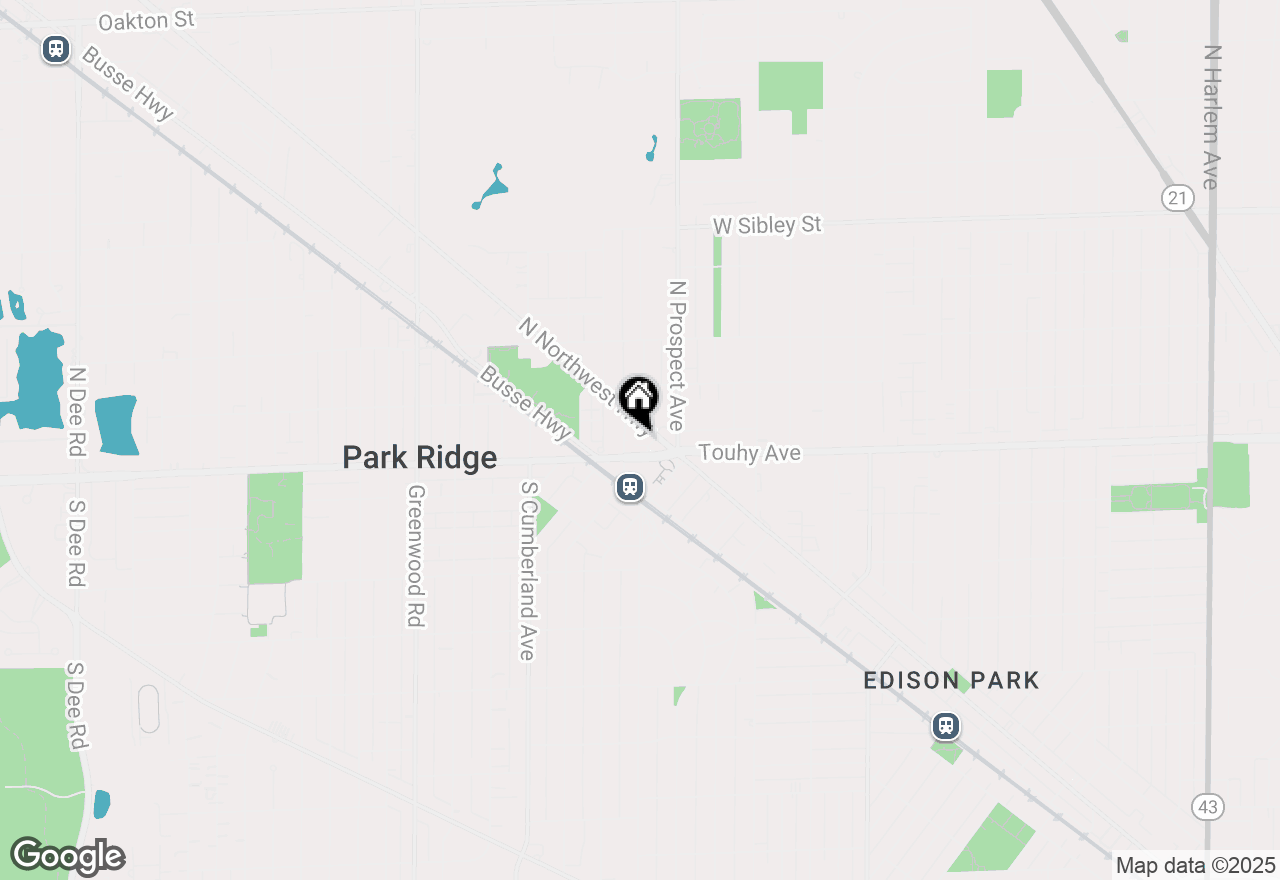 Map of 50 N Northwest Highway #408, Park Ridge, IL 60068