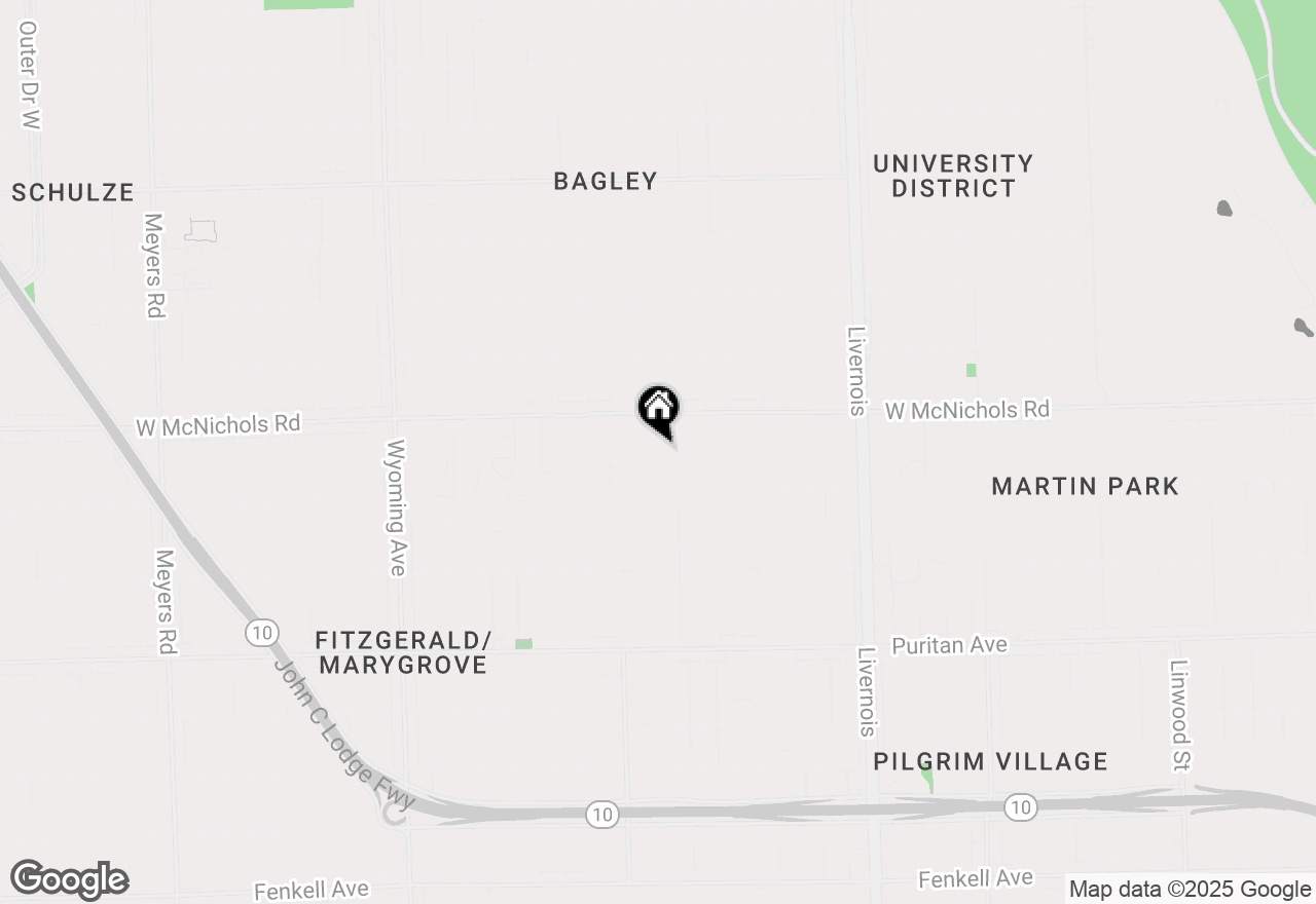 Map of 16765 Turner Street, Detroit, MI 48221