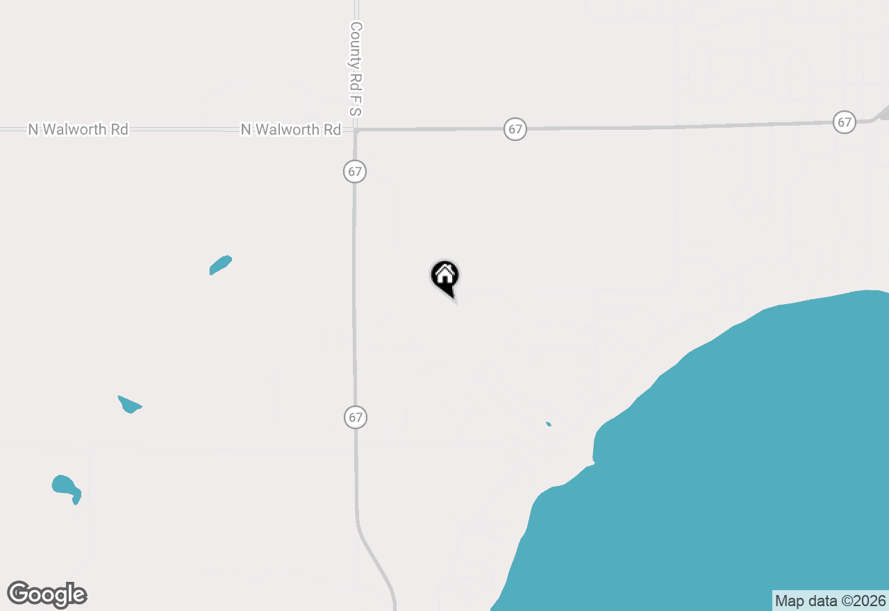 Map of W5611 Oak Bluff Rd, Walworth, WI 53125