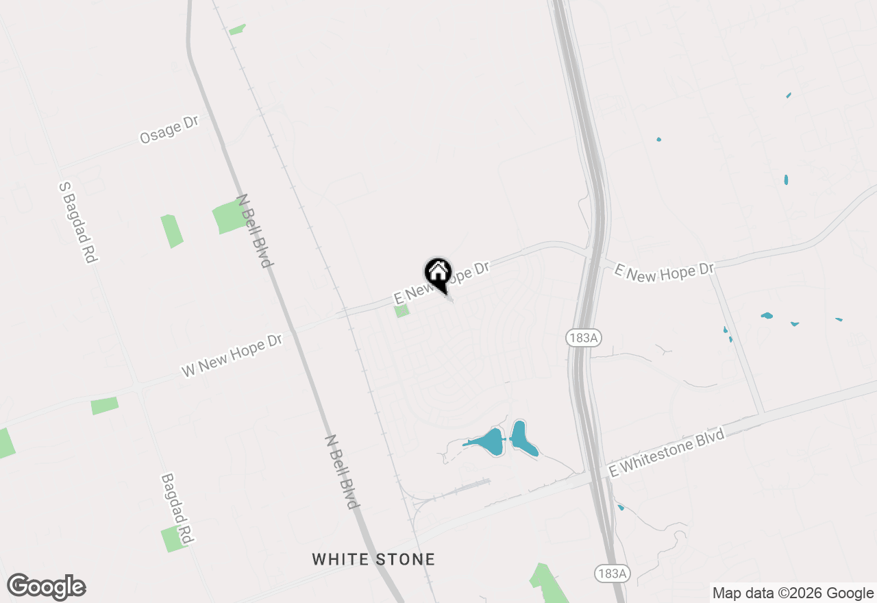 Map of 801 Alamo Plaza Dr, Cedar Park, TX 78613