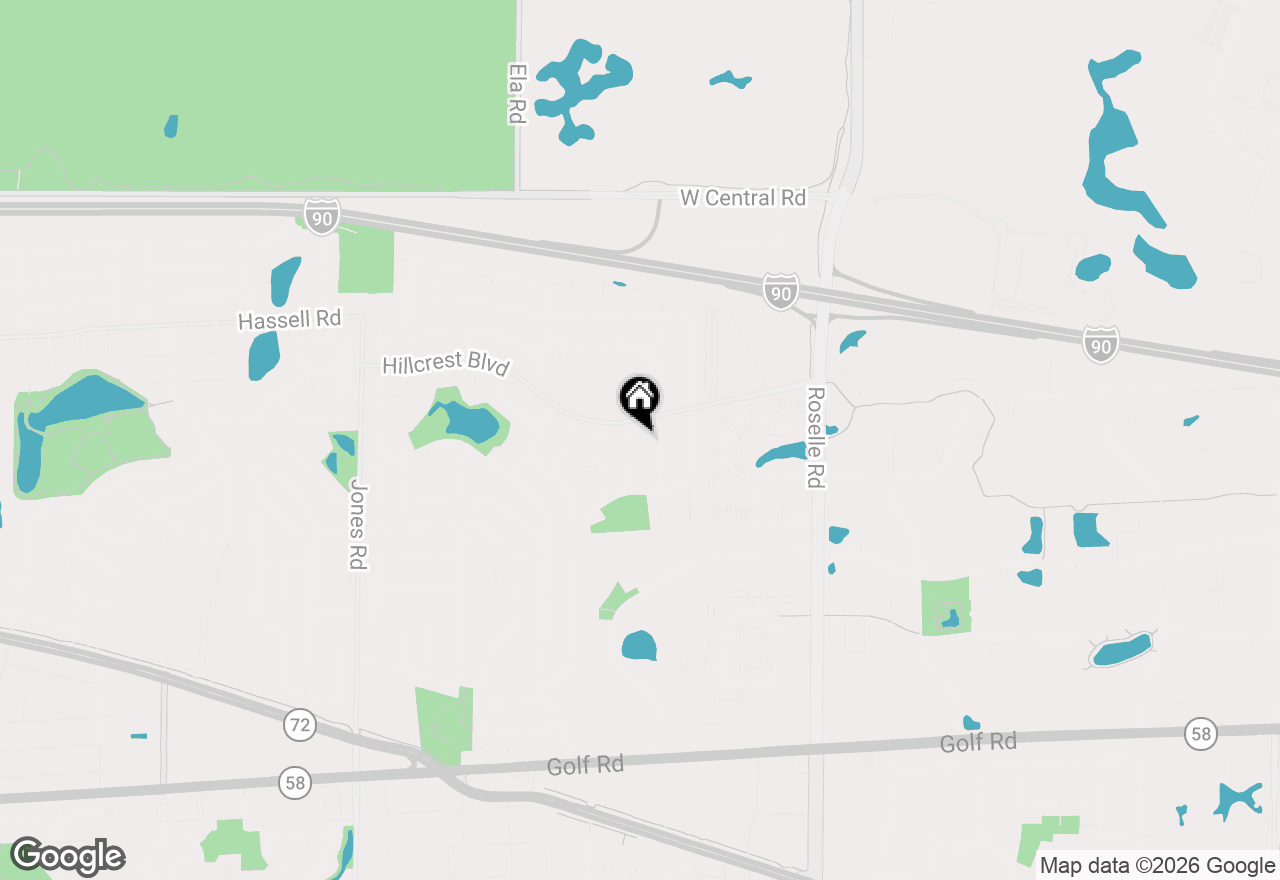 Map of 1755 Monticello Road, Hoffman Estates, IL 60169