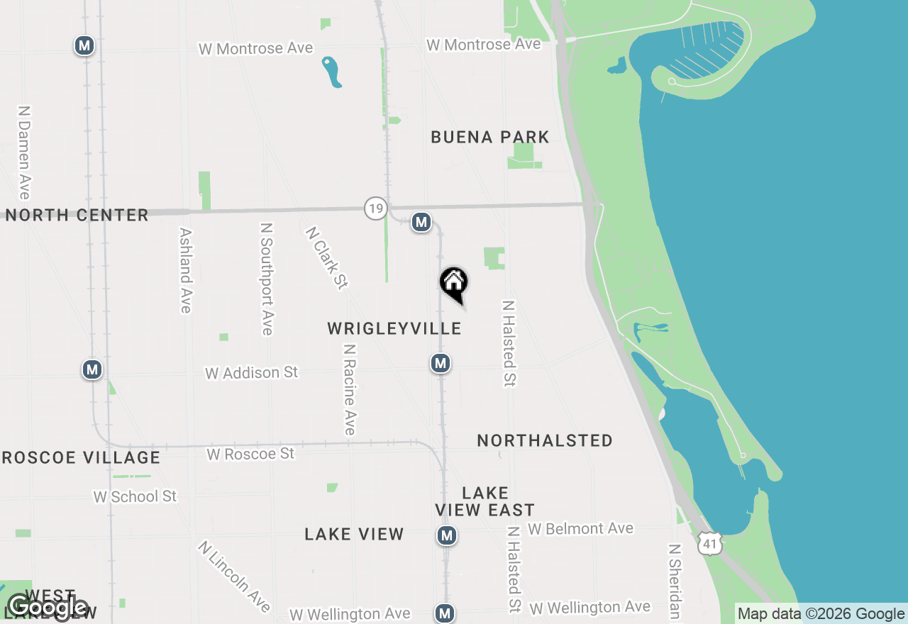 Map of 3721 N Wilton Avenue #5, Chicago, IL 60613