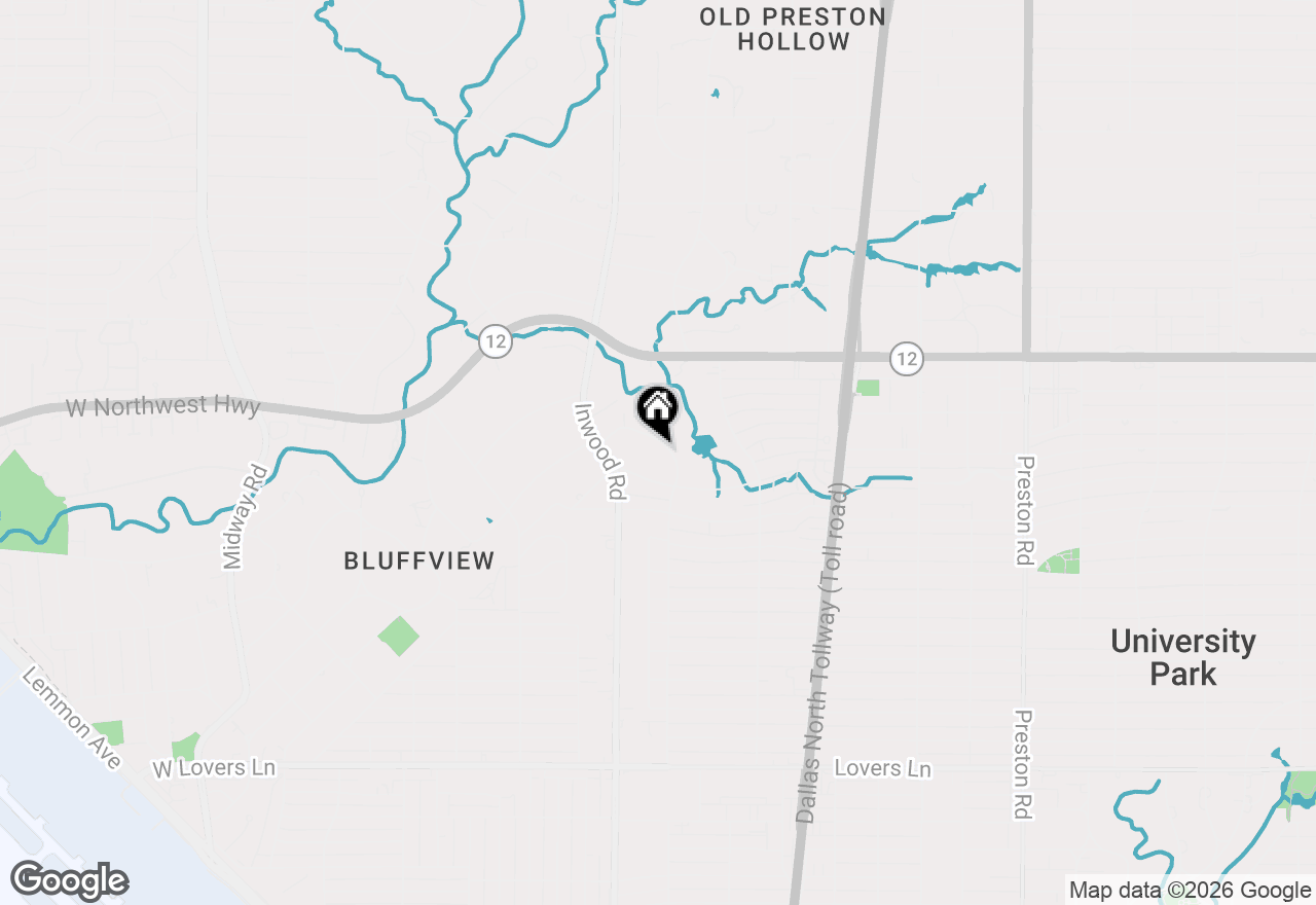 Map of 5420 Surrey Circle, Dallas, TX 75209