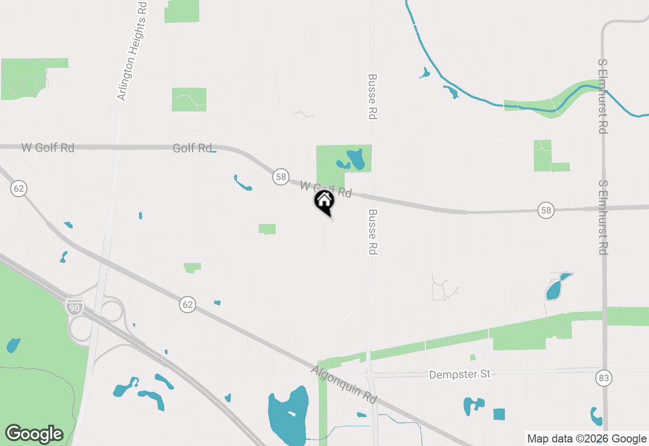 Map of 1101 S Lavergne Drive, Mount Prospect, IL 60056