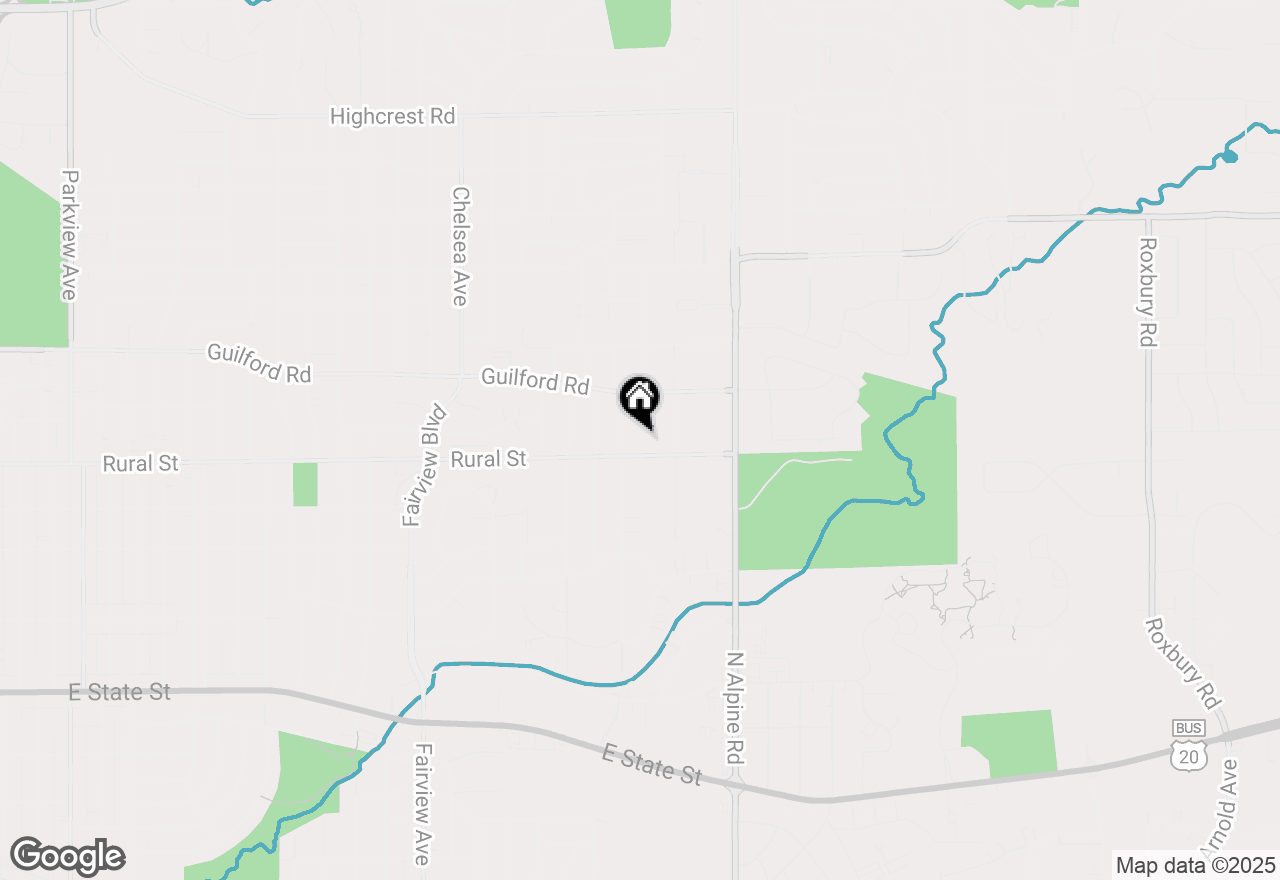 Map of 4014 Rural Street, Rockford, IL 61107