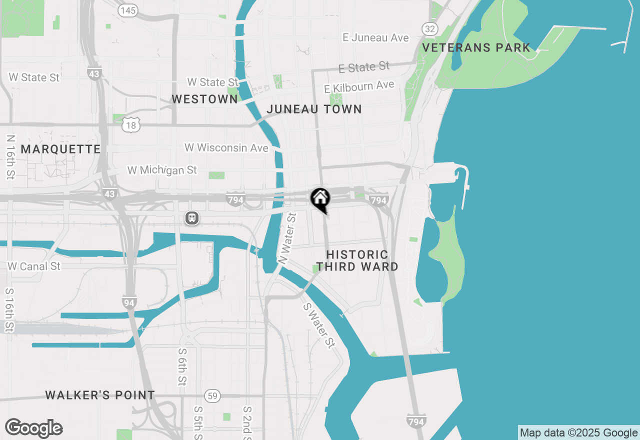 Map of 320 E Buffalo St #805, Milwaukee, WI 53202