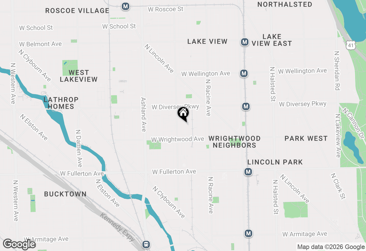 Map of 2652 N Wayne Avenue #2R, Chicago, IL 60614