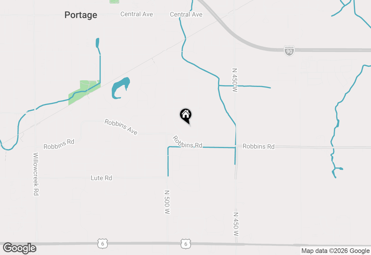 Map of 6576 Timberwood Avenue, Portage, IN 46368