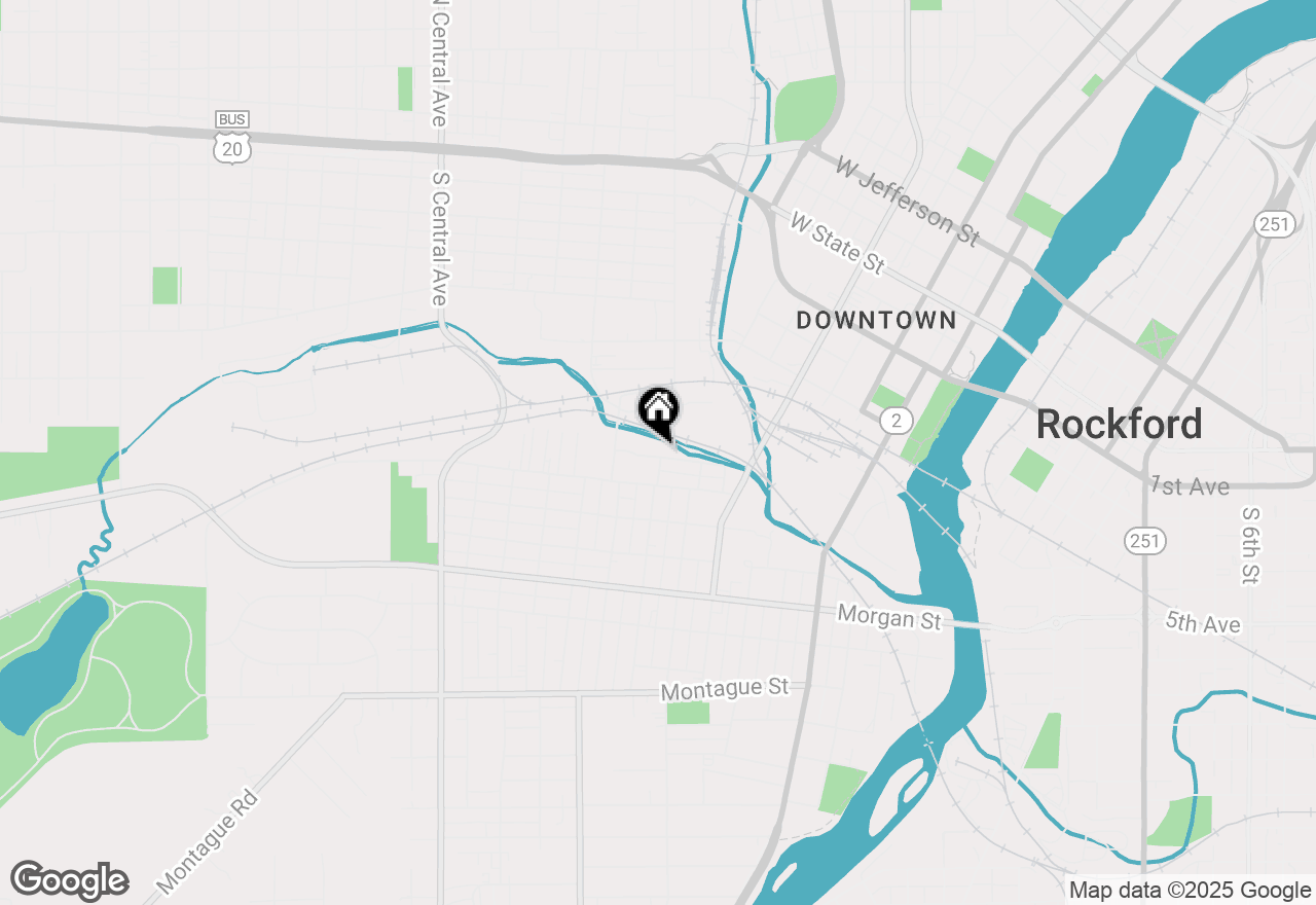 Map of 803 Houghton Street, Rockford, IL 61102
