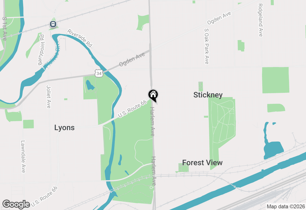 Map of 4127 S Harlem Avenue #3, Stickney, IL 60402