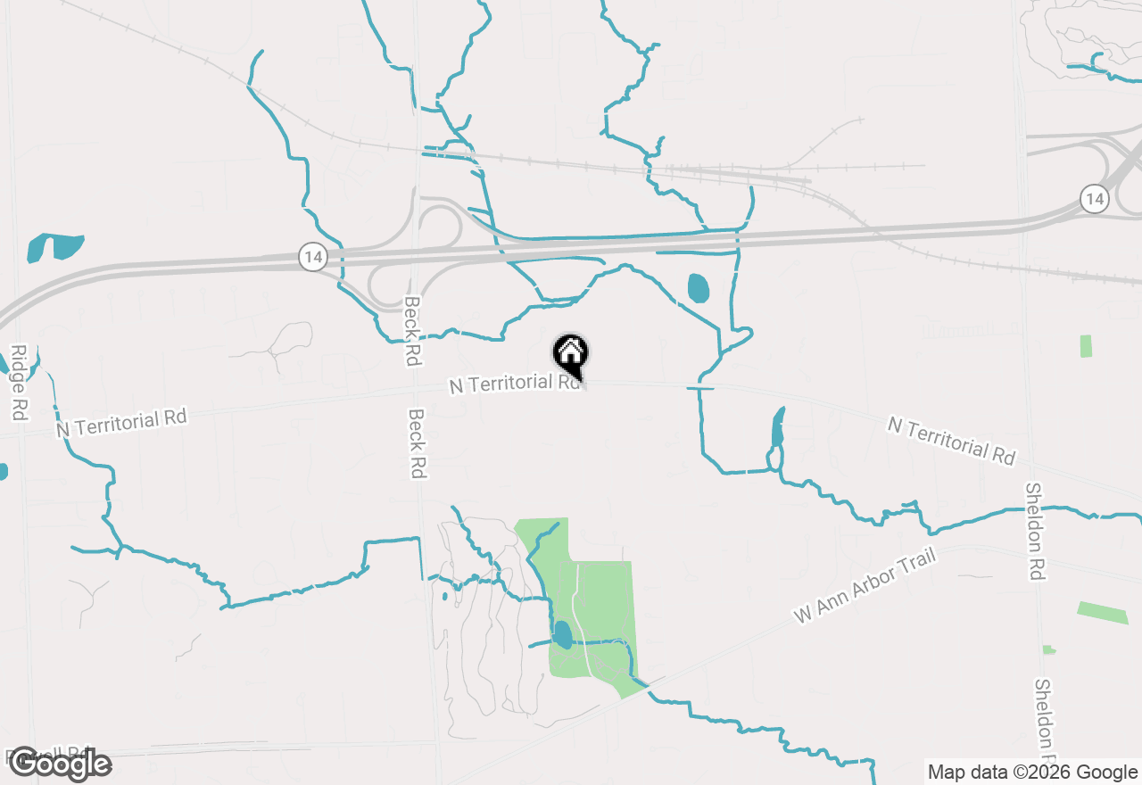 Map of 46701 N Territorial Road, Plymouth, MI 48170