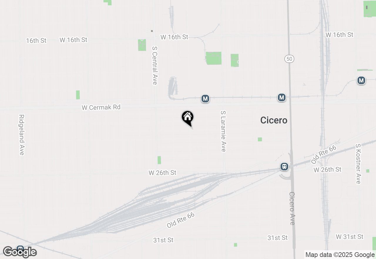 Map of 5408 W 23 Place, Cicero, IL 60804