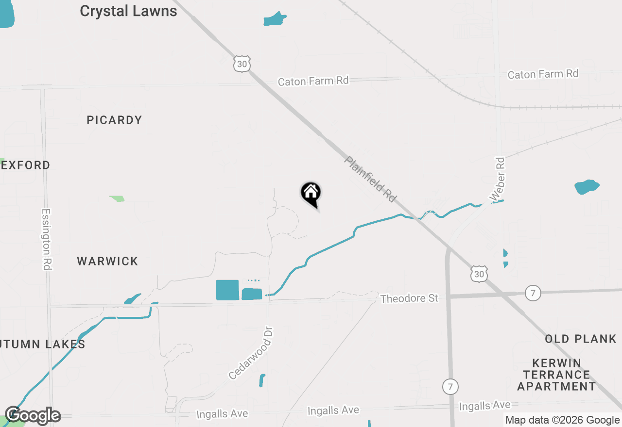 Map of 1928 Sybil Drive, Crest Hill, IL 60403