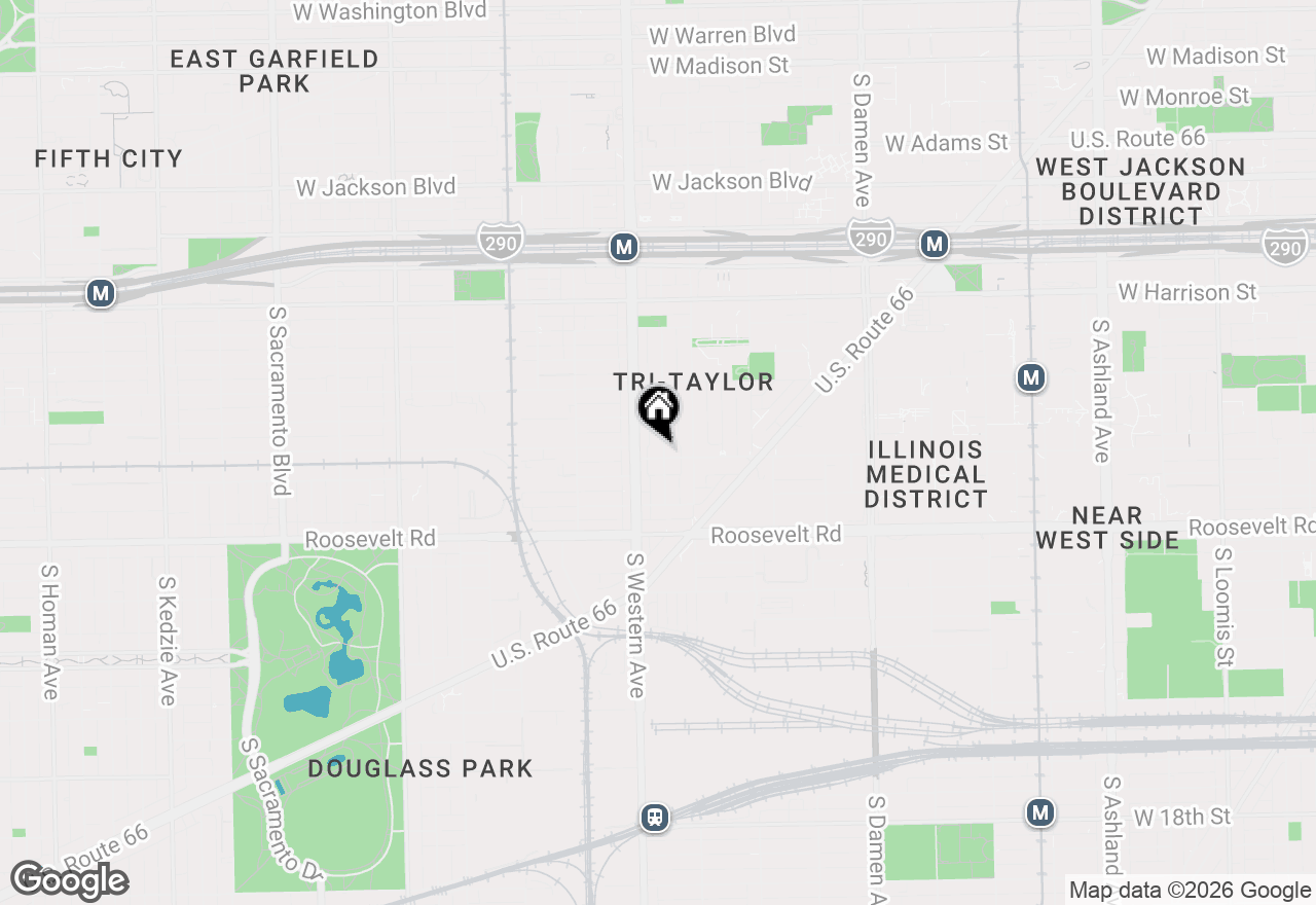Map of 2336 W Taylor Street, Chicago, IL 60612