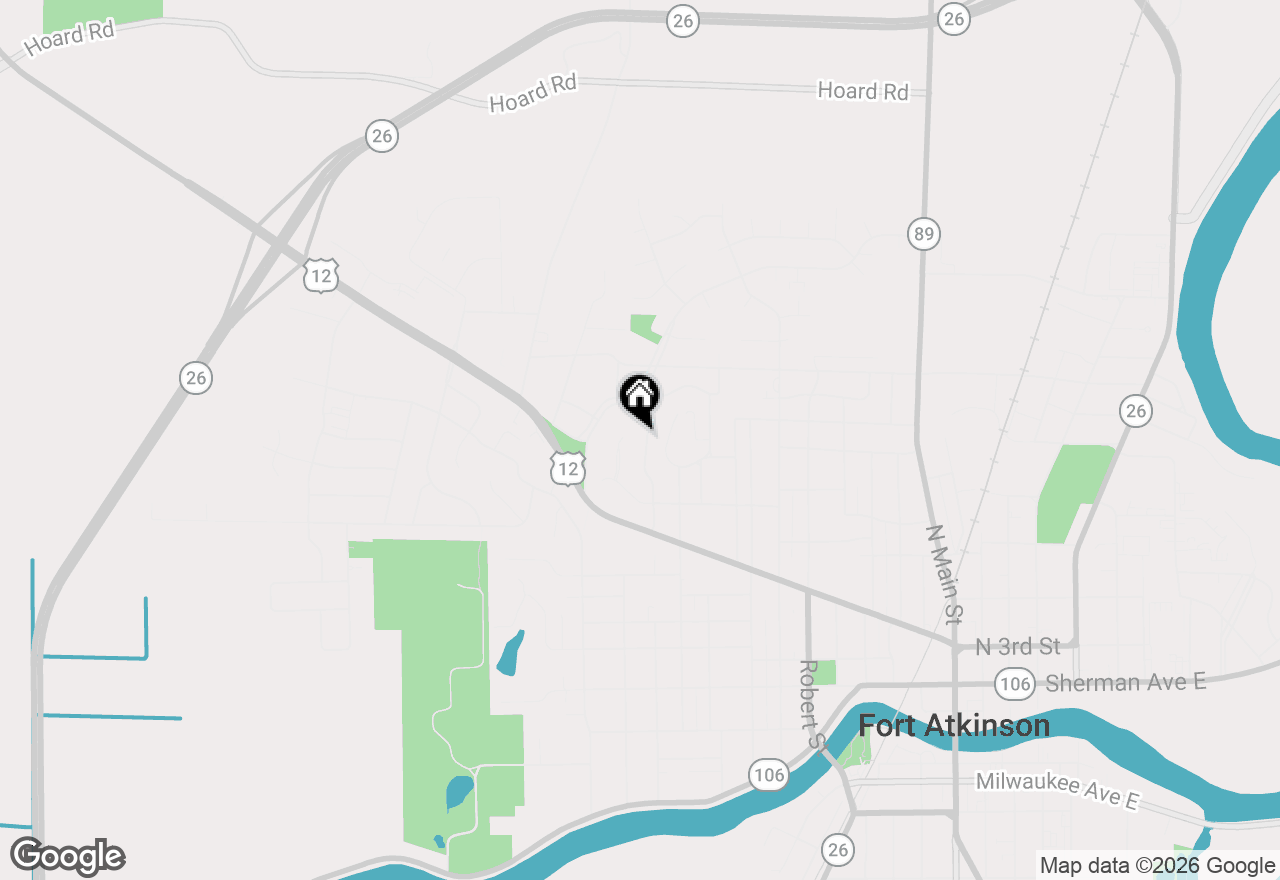 Map of 717 Cloute Street, Fort Atkinson, WI 53538