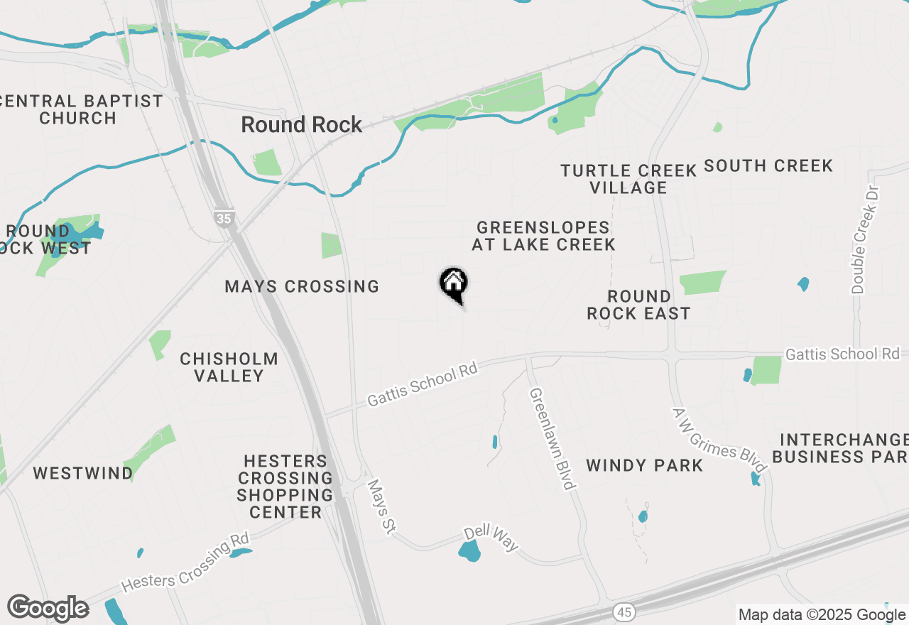 Map of 1215 Ridgemont St, Round Rock, TX 78664