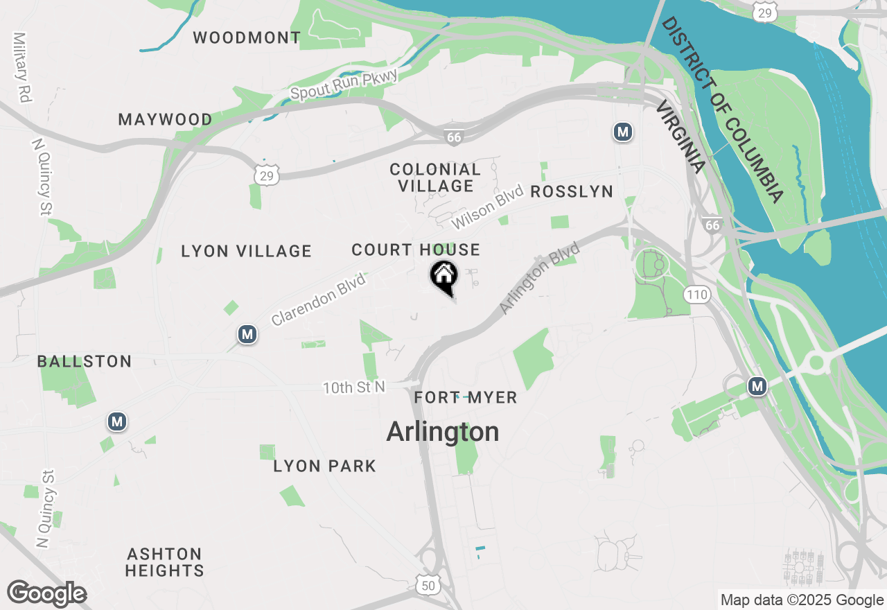 Map of 1301 N Courthouse Road #602, Arlington, VA 22201