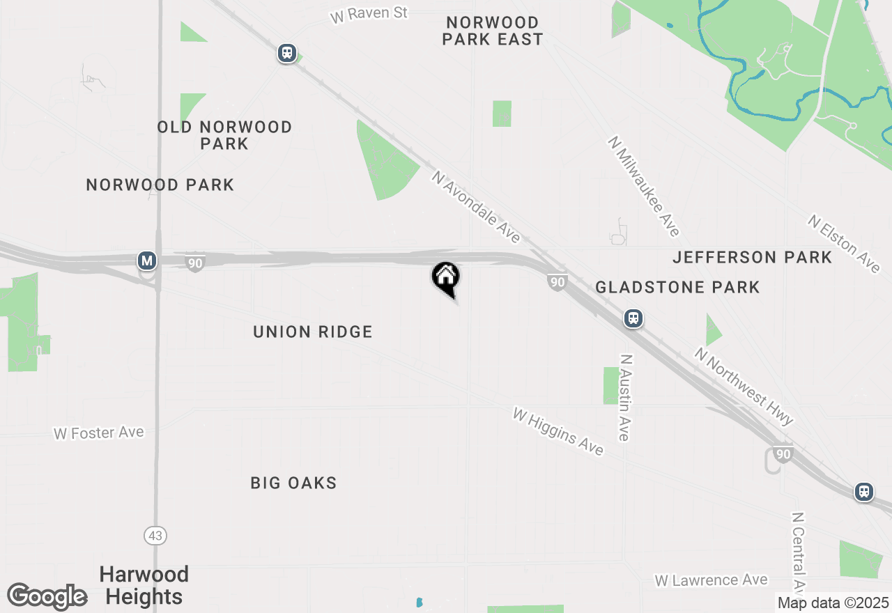 Map of 5430 N Natchez Avenue, Chicago, IL 60656