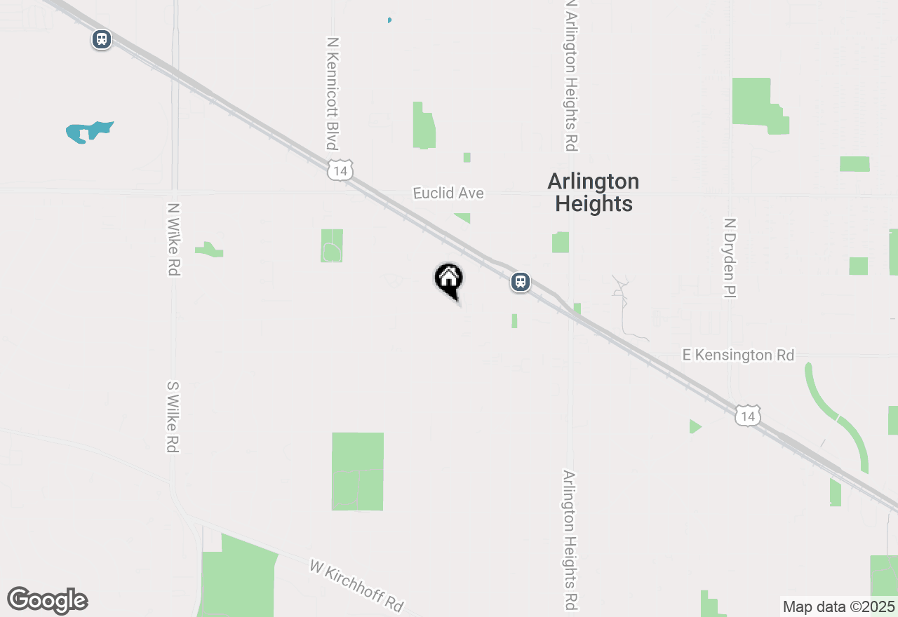 Map of 408 W Campbell Street, Arlington Heights, IL 60005