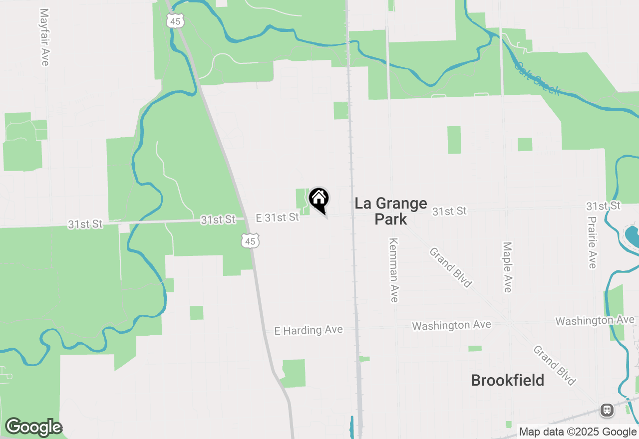 Map of 602 E 31st Street, La Grange Park, IL 60526