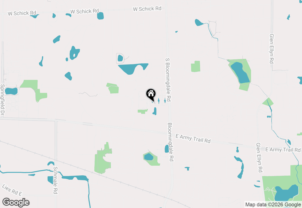 Map of 150 S Waters Edge Drive #F, Glendale Heights, IL 60139